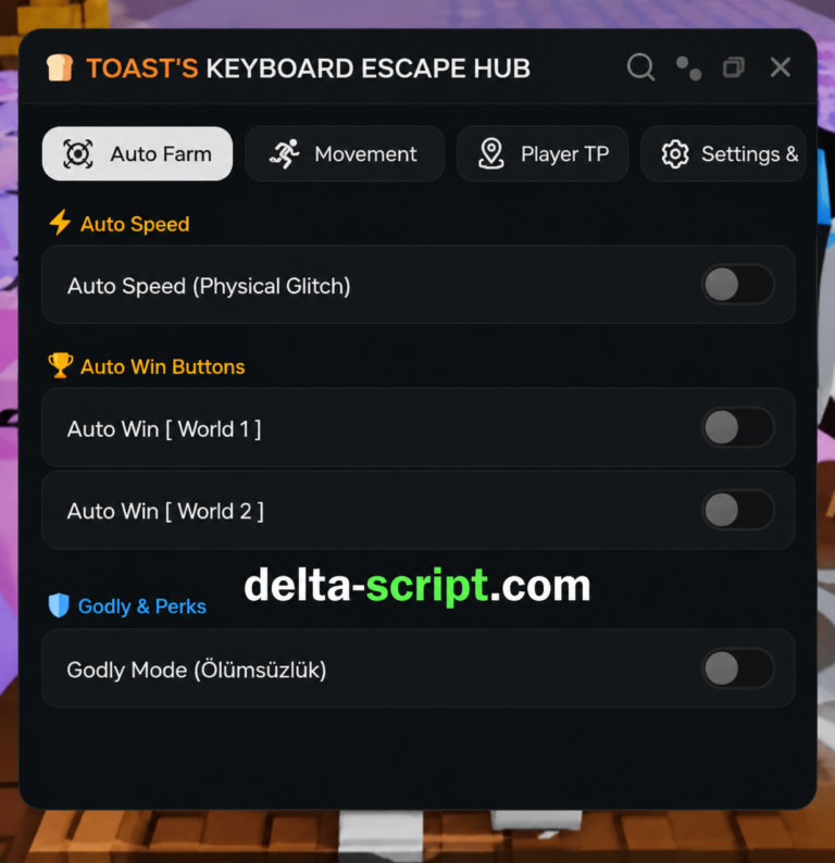 Toast’s Keyboard Escape Hub Script Keyless